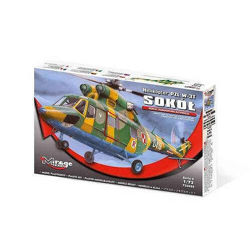 MULTI-TASK HELICOPTER PZL W-3T SOKOL(TRANSPORT AND RESCUE VERSION) - 1:72e - Mirage Hobby