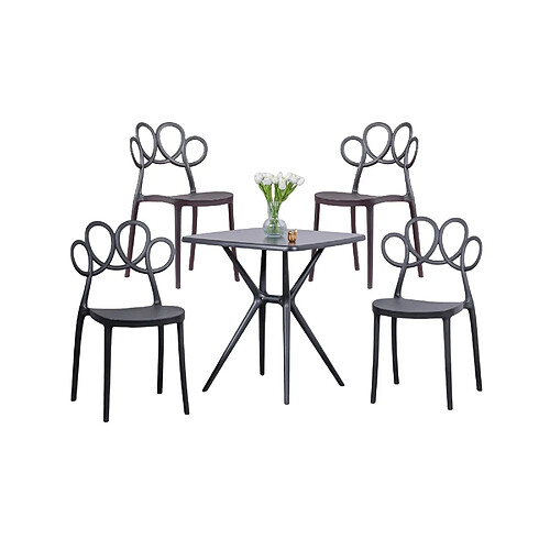 Nest Dream Pack 4 chaises et table design pour le jardin - Dream