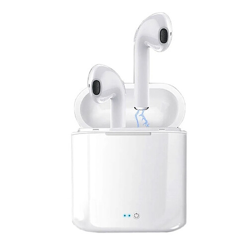 GUPBOO Casque Bluetooth I7s TWS à vente chaude; écouteurs stéréo; écouteurs Bluetooth sans fil ; Écouteurs intra-auriculaires pour tous les smartphones Xiaomi