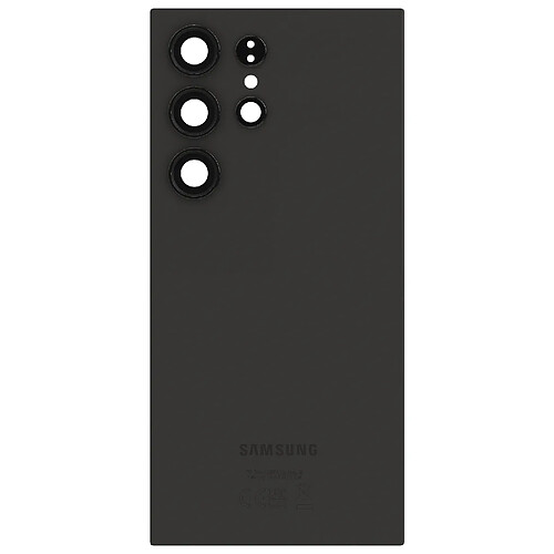 Samsung Vitre arrière Original pour Samsung Galaxy S24 Ultra Noir