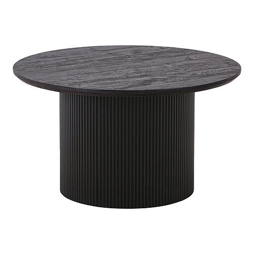 EPIKASA Table Basse Boavista, Marron Foncé, MDF, 80x80x45 cm