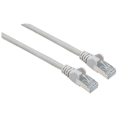 Disney Intellinet 1m Cat6A S/FTP câble de réseau S/FTP (S-STP) Gris (NETWORK CABLE CAT6A COPPER 1M- - GREY S/FTP CABL/SHIELD TP/SHIELD)