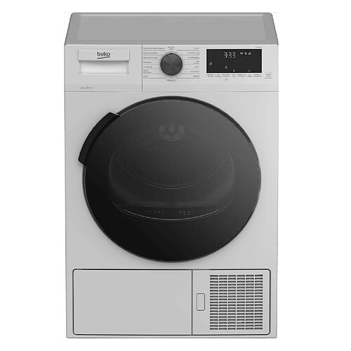 Sèche-linge pompe à chaleur avec condenseur 60cm 8kg blanc - dh8512ca0w - BEKO