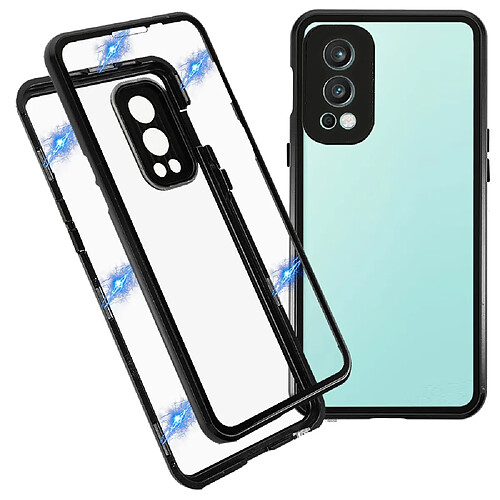 Coque en métal double face, noir pour votre OnePlus Nord 2 5G