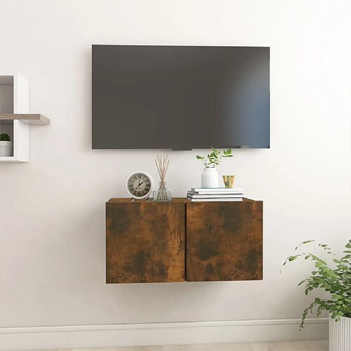 vidaXL Armoire TV suspendue