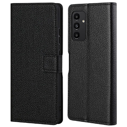 Etui en PU texture litchi noir pour Samsung Galaxy A13 4G