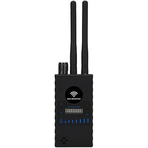 Chrono WiFi Espion Caméra Détecteur,Caméra Cachée GPS Finder Haute Sensibilité Signal sans Fil Large Gamme Double Antenne(noir)