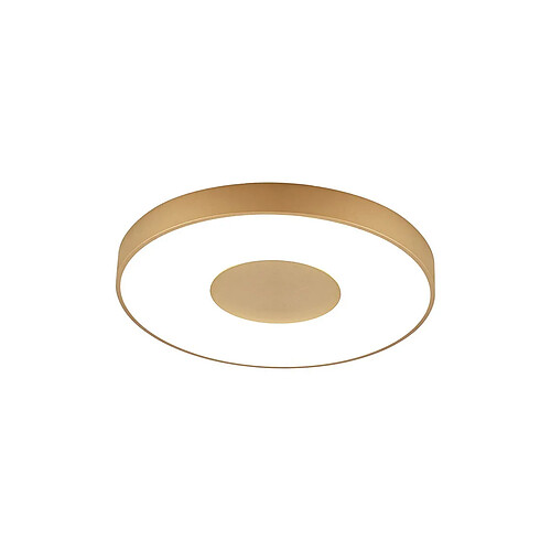 Inspired Coin Rond Plafond 80W LED Avec Télécommande 2700K-5000K, 3900lm, Or, 3 ans de Garantie