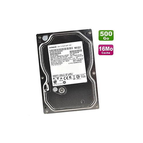 HDD 500 Go 3.5" HITACHI · Reconditionné