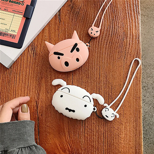 GUPBOO Airpods Coque Housse Étui Protecteur Compatible pour AirPods 3-Dessin animé Zaemon Xiaobai