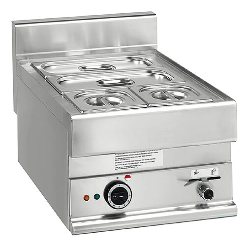 Bain-Marie Électrique de Table, 1 Cuve GN - L400 mm - Mastro