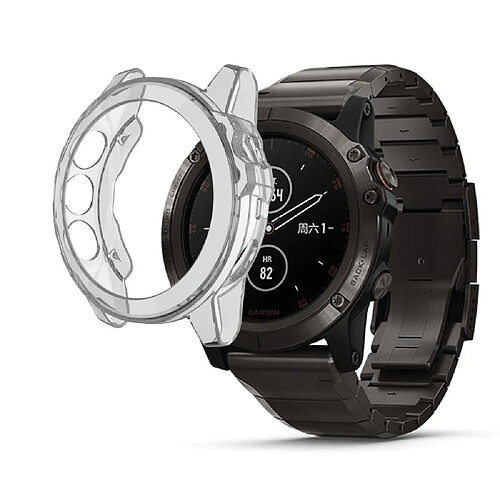 Coque en TPU souple gris clair pour votre Garmin Fenix 5X