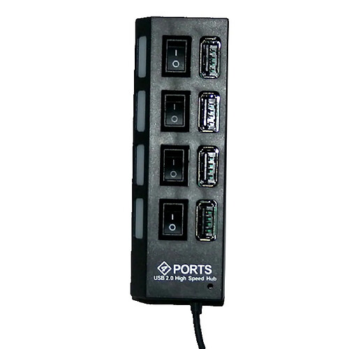 Appetite port USB 2.0 Hub, 4 ports, avec un interrupteur,