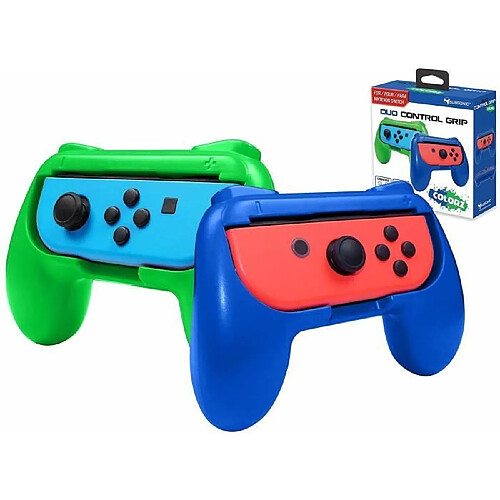 Pack de 2 grips Subsonic Colorz Vert et Bleu pour Switch