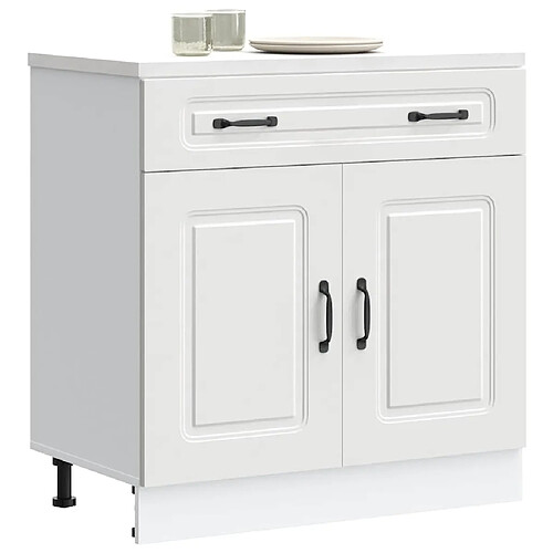 vidaXL Armoire de cuisine Kalmar blanc bois d'ingénierie