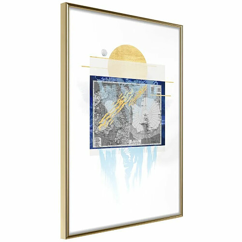 Paris Prix Affiche Murale Encadrée The Coldest Continent 20 x 30 cm Or