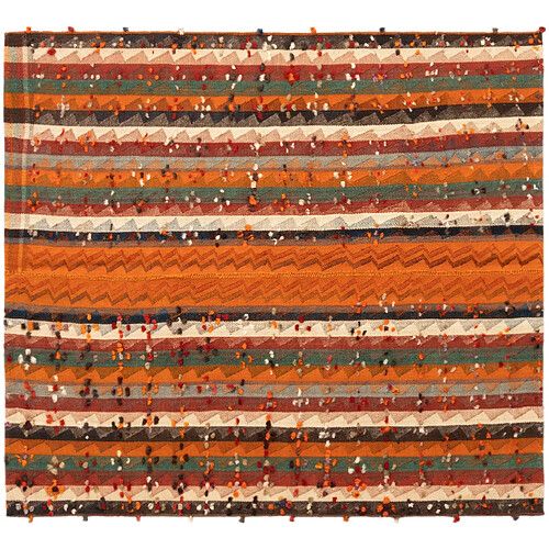 Vidal Tapis de laine 185x164 orange Jajim