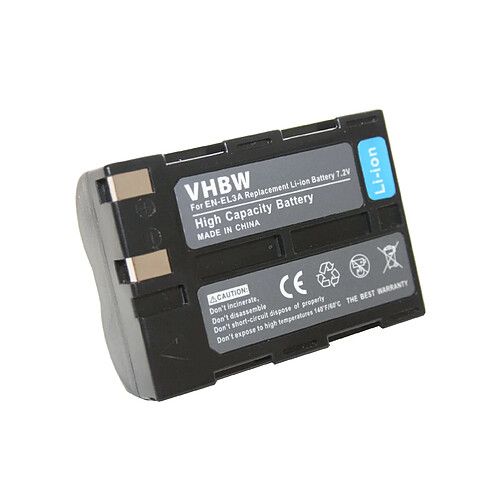 Vhbw Batterie pour NIKON D50 / D70 / D70s / D100 / D100s SLR D 50 70 70s 100 100s s DSLR D1270, remplace EN-EL3