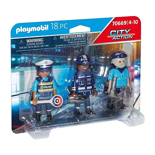 Playmobil® PLAYMOBIL - 70669 - Police Equipe de policiers