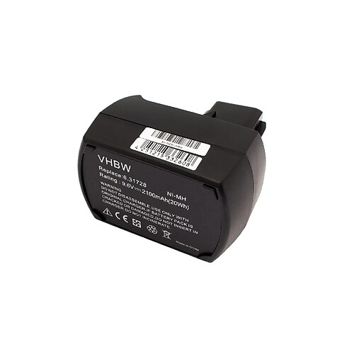 vhbw NiMH Batterie 2100mAh pour outils Metabo BZ9.6SP Impuls, KSA9.6, SB9.6, SBP9.6, SBT9.6, ULA 9.6 comme 6.25471