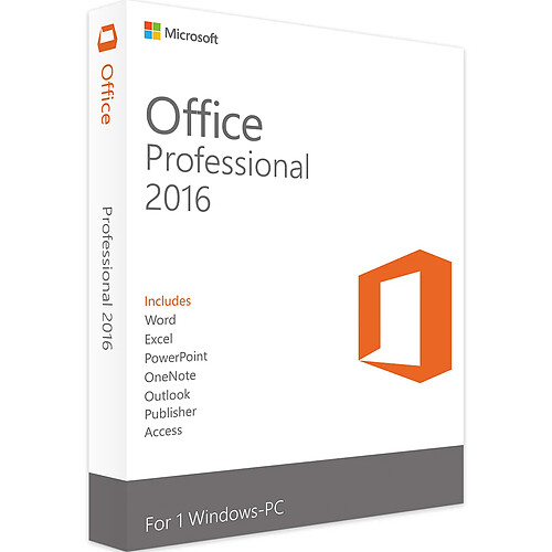 Microsoft Office Professionnel 2016 - neuf & authentique - en téléchargement