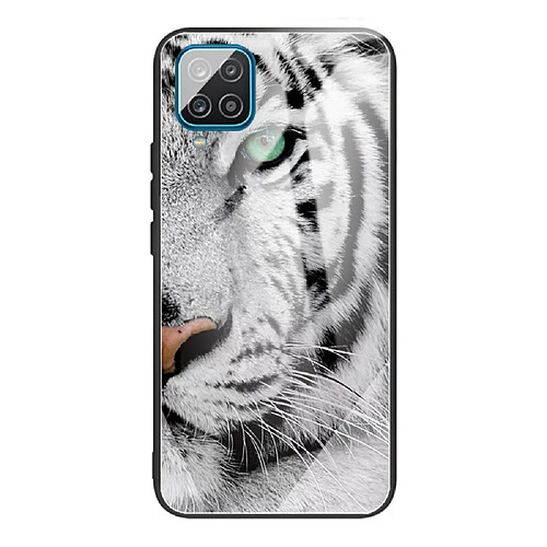 Coque en TPU anti-rayures, hybride tête de tigre pour votre Samsung Galaxy A12