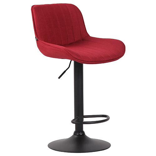 Non Tabouret de bar Lentini tissu noir