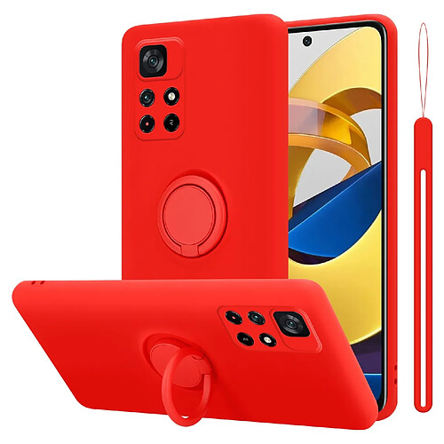 Cadorabo Coque Xiaomi POCO M4 PRO 5G Etui en Rouge