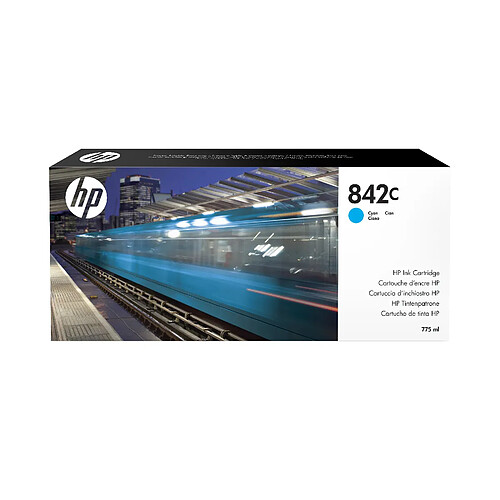 HP 842C 775-ml Cyan PageWide XL Ink Cartridge cartouche d'encre 1 pièce(s) Original