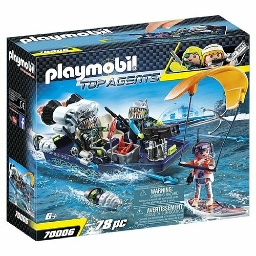 Playmobil® Bateau avec harpon S.H.A.R.K Team Playmobil Top Agents 70006