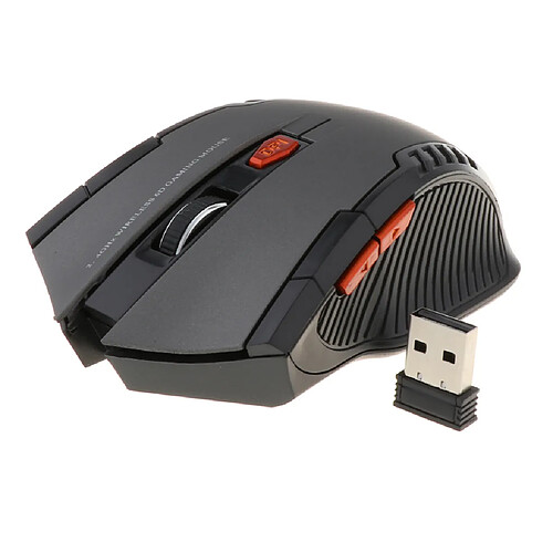 Souris sans fil 2.4ghz usb pour souris optiques d'ordinateur portable faire défiler gris