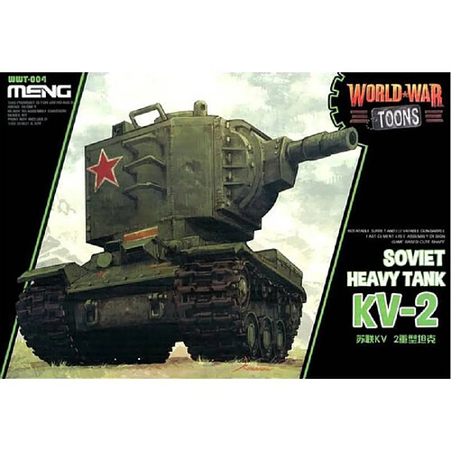 Meng Maquette Char World War Toons Kv-2 Soviet Heavy Tank