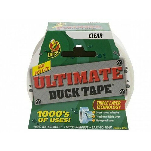 Duck Ultimate Ruban de toile Transparent 50 mm x 20 m