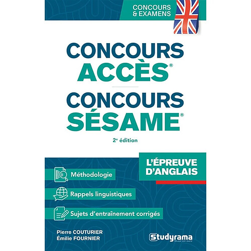 Concours Accès, Concours Sésame : l'épreuve d'anglais · Occasion