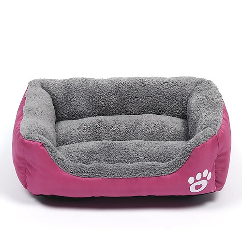 Wewoo Panier pour chien Coussin Tapis de Teddy Dog, chenil, chaud, couleur bonbon, Four Seasons, taille: XXL, 95 × 72 × 18cm (Magenta)