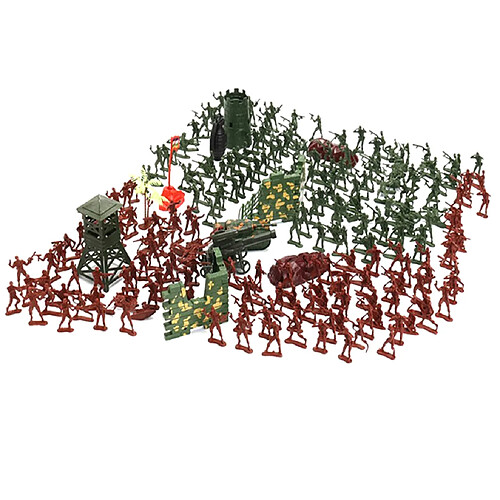 238 pièces soldat en plastique 4cm armée figures playset pour le modèle de scène de sable de l'armée