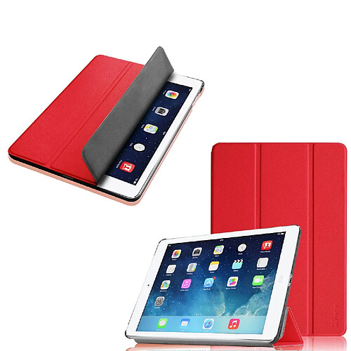 Xeptio Etui Apple iPad Air 2 smartcover rouge