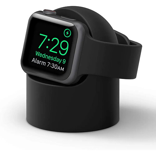 Chrono Support de charge conçu pour Apple Watch Compatible avec toutes les séries Apple Watch 44 mm / 42 mm / 40 mm / 38 mm [compatible avec le mode table de nuit],(noir)