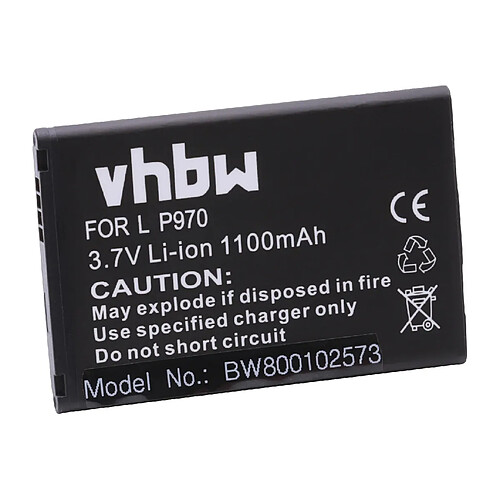 Vhbw batterie LI-ION adaptée pour LG LS700 Optimus Slider, LS855 Marquee Remplace BL-44JN