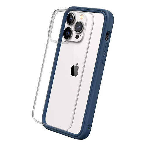 RhinoShield Coque Compatible avec [iPhone 15 Pro] Mod NX - Protection Fine Personnalisable avec Technologie d'absorption des Chocs [sans BPA] - Bleu Marine