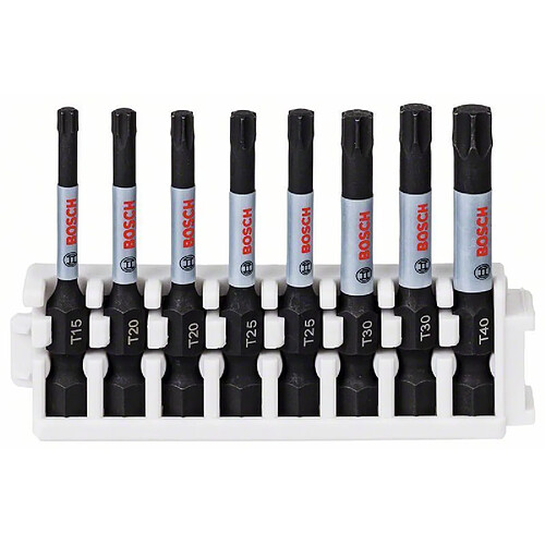 Bosch Set d?embouts de vissage Impact Control, 8 pièces, T15-T40, 50 mm - 2608522329