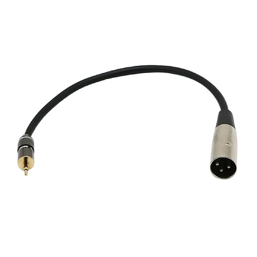 Câble Audio Jack 3.5mm à XLR Mâle Stéréo pour iPhone, iPod, lecteur MP3, Tablette, PC, Ordinateur Portable, etc