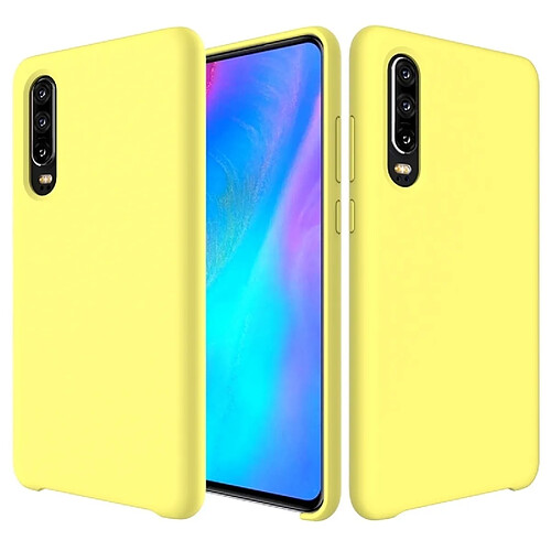 Wewoo Coque Étui de protection en silicone couleur unie anti-gouttes pour HuP30 (jaune)