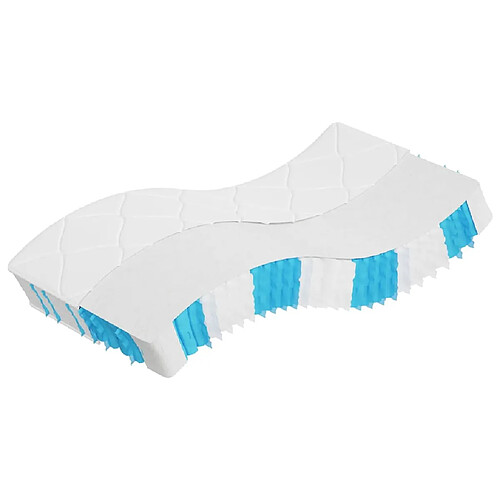 vidaXL Matelas à ressorts ensachés dureté moyenne 80x200 cm