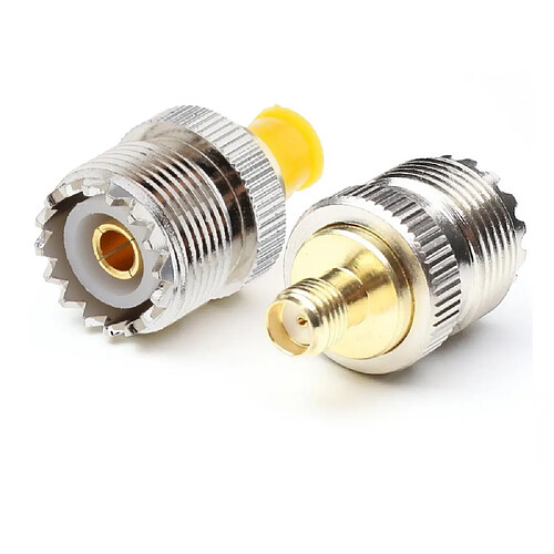 2 Pcs RF Adaptateur Coaxial SO239 SMA Femelle à Femelle UHF SO239 Antenne Connecteur