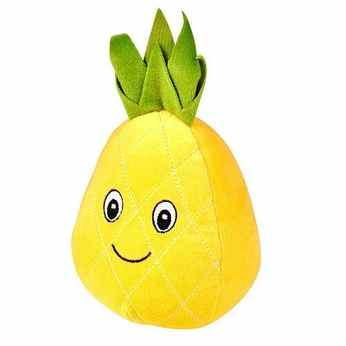 Paris Prix Peluche pour Chien Ananas 20cm Jaune