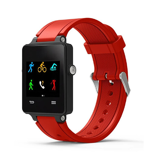 Bracelet en silicone rouge pour votre Garmin Vivoactive Acetate