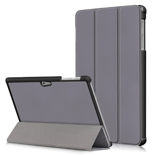 Etui en PU fonction d'éveil/veille automatique avec support, gris pour votre Microsoft Surface Go3 (2021)