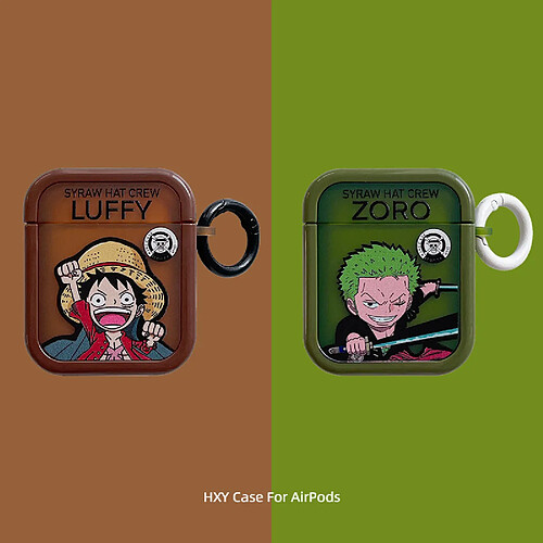 GUPBOO Airpods Coque Housse Étui Protecteur Compatible pour AirPods1/2-Sauron, le roi des pirates, Luffy