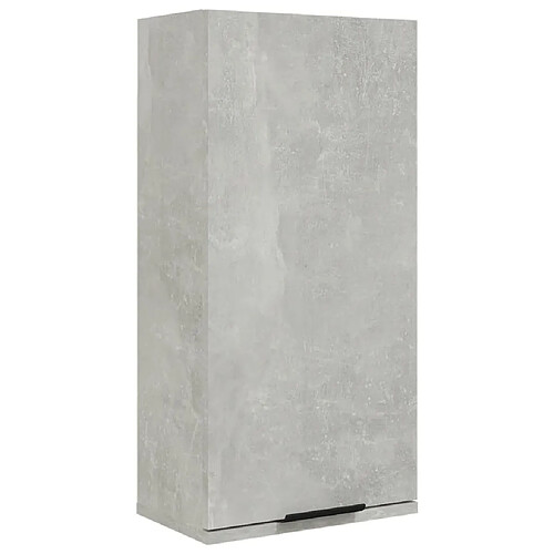 Maison Chic Armoire de salle de bain,Meuble de rangement,Meuble haut murale Gris béton 32x20x67 cm -GKD965747